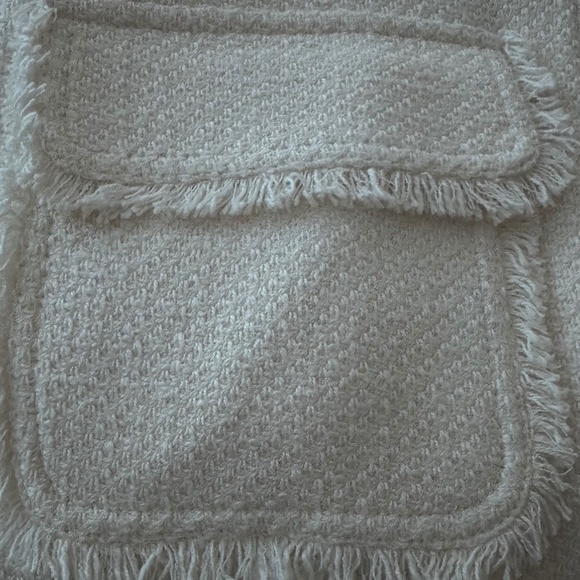 Me+Em Cream Tweed Bomber Jacket - Picture 6 of 7